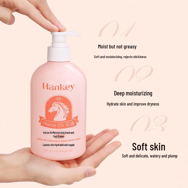 Hanji Horse Oil Moisturizing Hand & Foot Cream (3-Pack)