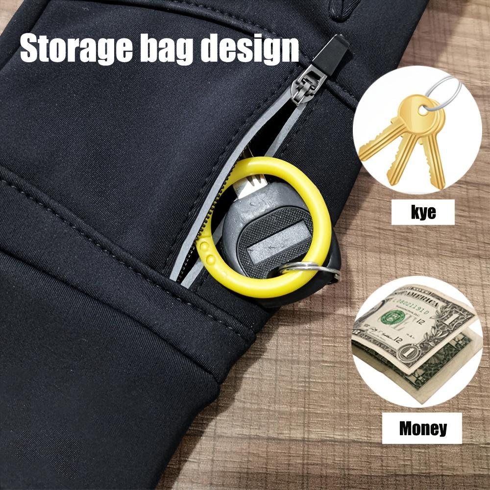 Men's Winter Outdoor Warm Gloves, Windproof Waterproof Touch Screen Gloves, Non-slip Cold Gloves, for Outdoor Running Riding Skiing Fishing Driving