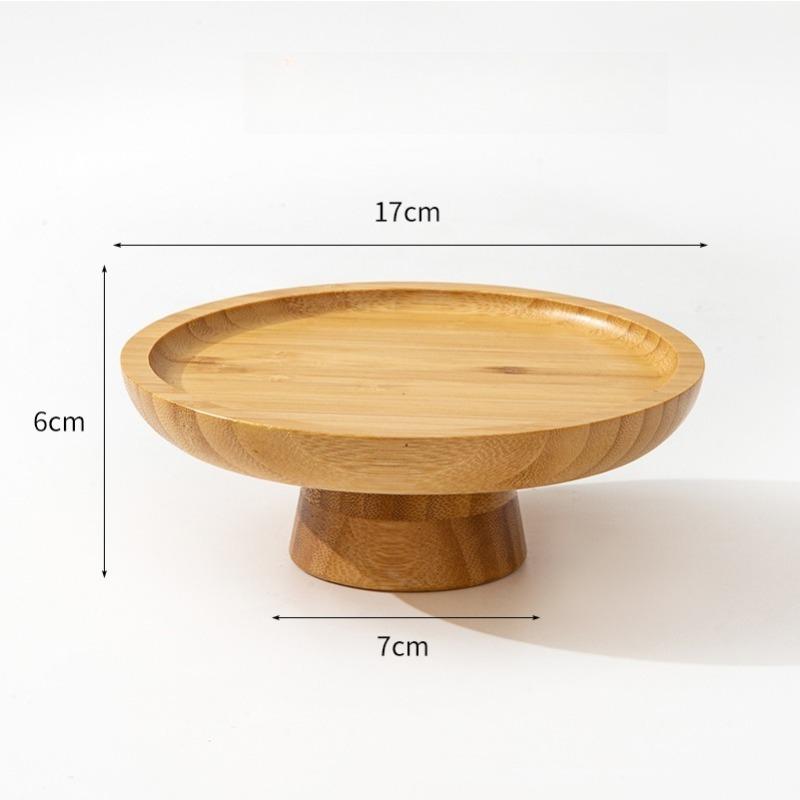 1pcs Simple Retro Wooden Home Living Room Snack Tray Dessert Fruit Display Tray for Snack and Food Presentation хаки