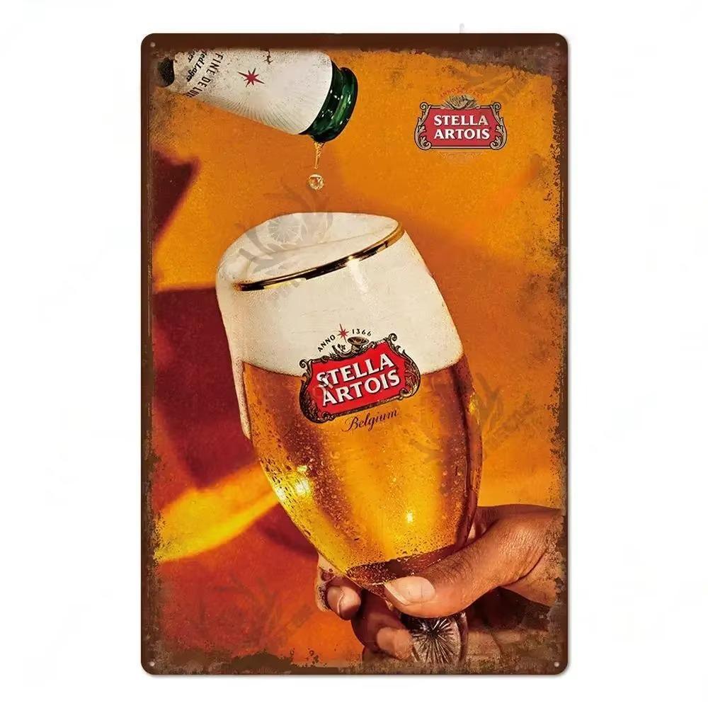 Plechová cedule Značka piva Kovová cedule Dekorativní nástěnná cedule pro hospodu Kuchyň Bar Klub Vintage Retro styl Domácí dekorace