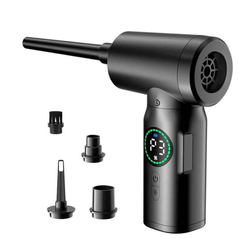 

Портативный высокоскоростной беспроводной пылесос CordlessAir Duster 50000 об/мин для клавиатуры ноутбука, камеры, глубокой очистки, перезаряжаемый через USB-порт