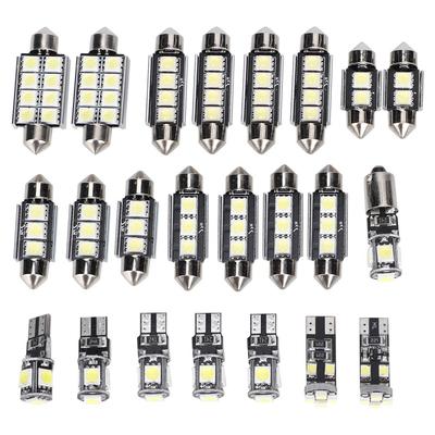 Lampadina LED T10 SMD 6500K 150LM 12V Luce Bianca per Lampada da Lettura per Auto (23pcs)