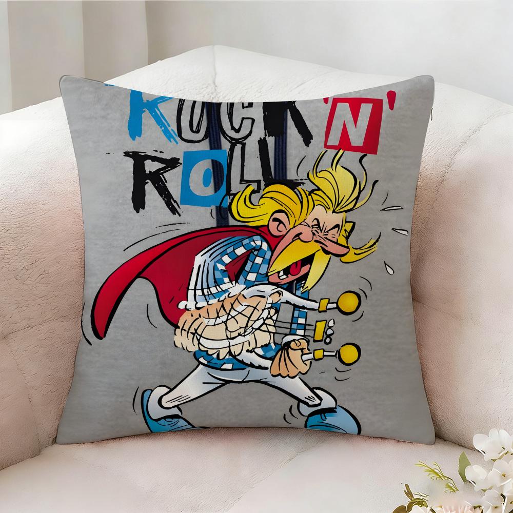 A-Asterixs Animation Film Pillow Case Pillowcase, Double-Sided Printed, Sofa Cushion, Bedroom Headboard Pillow