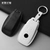 Leather Car Key Case Cover Shell Keychain for Mercedes Benz A C E S G Class GLC CLE CLA W177 W205 W213 W222 X167 AMG Accessories