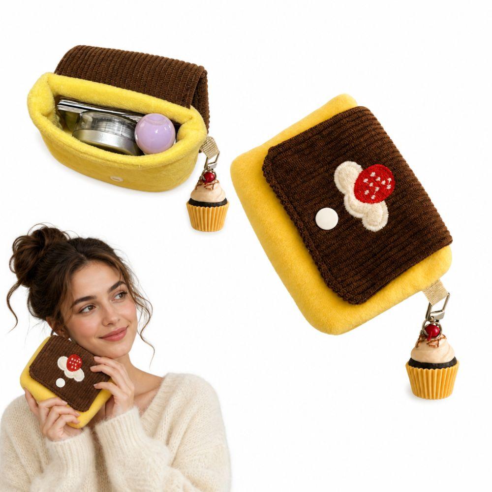 Portable CCD Cameras Bag Fluffy Texture Kawaii Sweet Style Storage Bag Women Carry-on Use