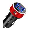 Car Charger 2 USB Ports Fast Charging Digital Display Car Accessories for Toyota GR TRD Fortuner Chr Verso Prius Hiace Yaris Trd Camry
