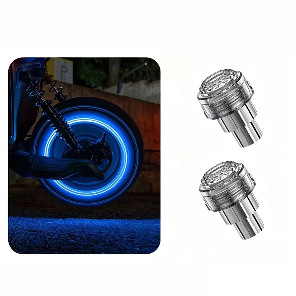 2Pcs Motion Sensor LED Neon Flash Lamp Single/Seven Colors Rim Strobe Warning Lamp  Bicycle Tire