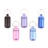 Waterproof Metal Keychain 2.3x5cm Portable Outdoor Medicine Bottle Storage Sealed First-Aid Keychain for Travel And Camping