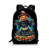 Excavator Printing Single Layer Rucksack for Male Plus Girls Best Gifts 2D Flat Comic Learner Bags for Youth Reliable Choice for Travel Needs