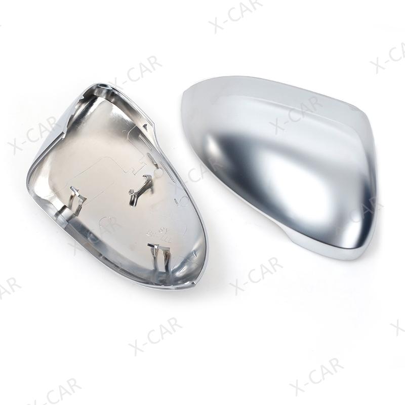 2PCS For Volkswagen VW Passat B8 Variant 2015- Matte Chrome Rearview Side Mirror Cover Cap Shell Lid House