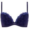 AMOSTYLE BY Triumph Entry Collection Bra Panty Set M008 D70 Push-Up & (Rococo Feel) Women's (Blue)