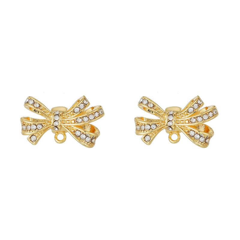 2Pcs Luxury Headphone Accessories Butterfly Zircon Anti-Loss Ear Clip For Wireless Earphones Jewelry