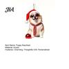 Unique Puppy Gift for Dog Lovers Crown Acrylic Keychain, 2D Flat Backpack Charm Handbags Charm, Cute Animal Key Ring Hanging Ornament with Lanyard