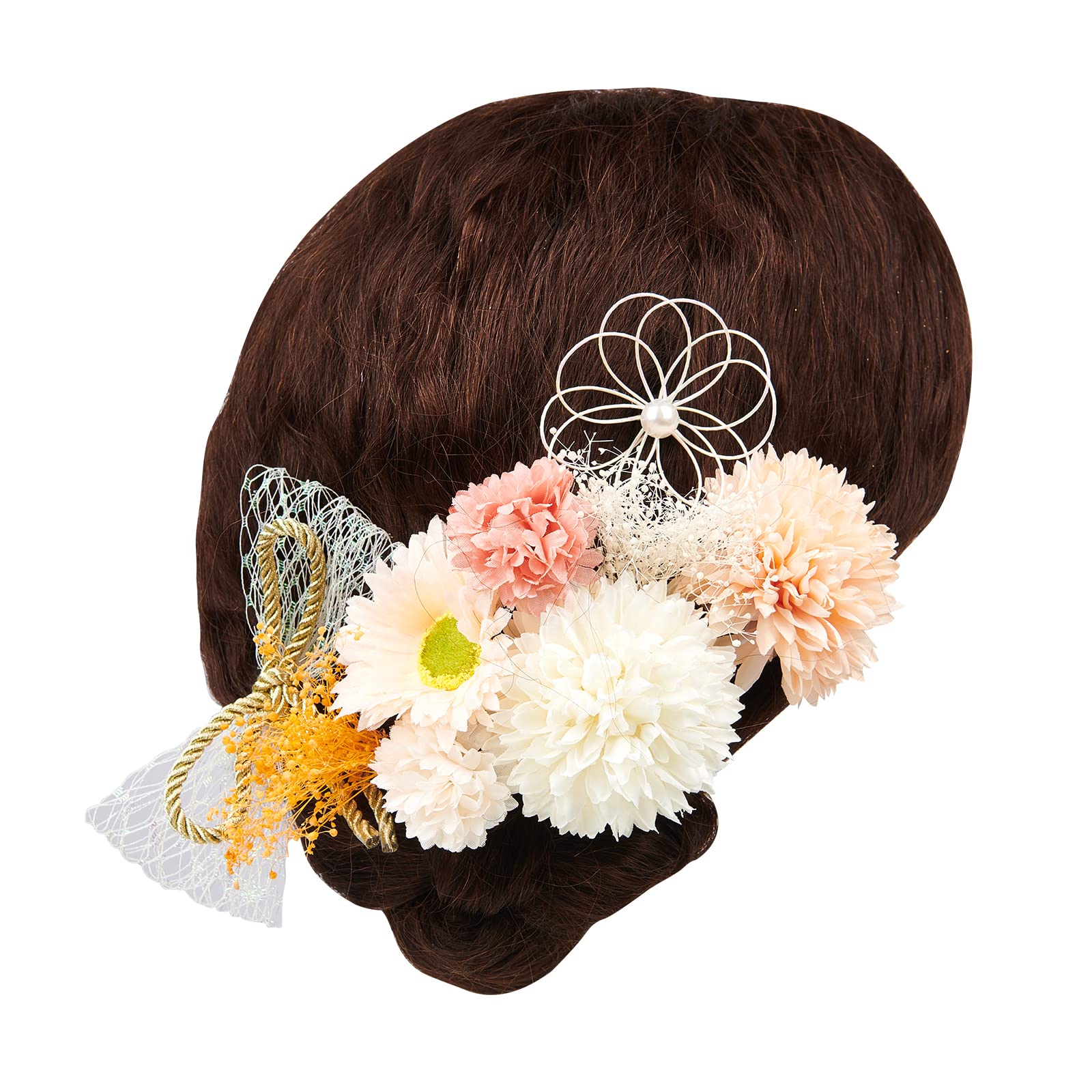 

[OTAKUMARKET] Hair Ornament Set (9 pieces) for Coming-of-Age Ceremony, Shichi-Go-San, Graduation Ceremony, Tsumami-zaiku, Furisode, Hakama, Kimono,