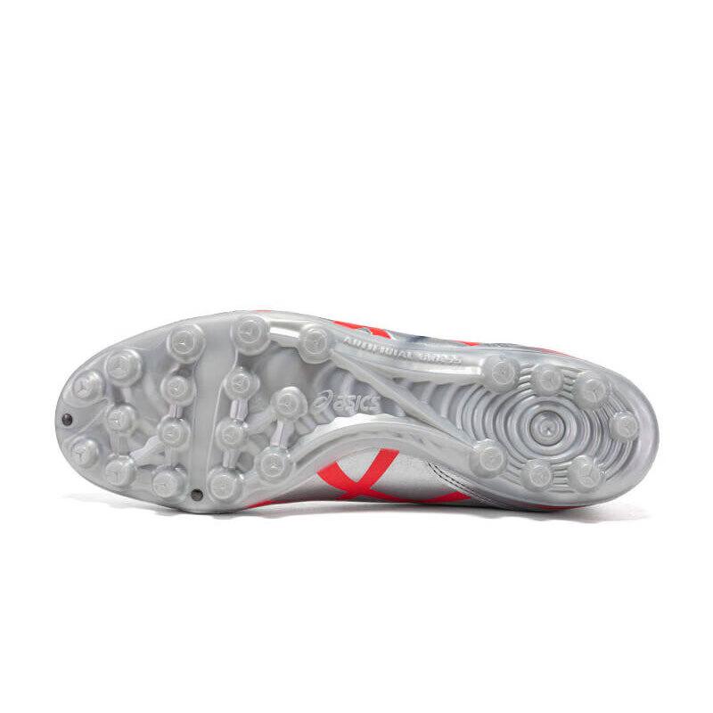 ASICS Ds Light Club AG Artificial Ground Artificial Turf Coverage Soccer Shoes Men's Silver Red Casual 1103A119-020