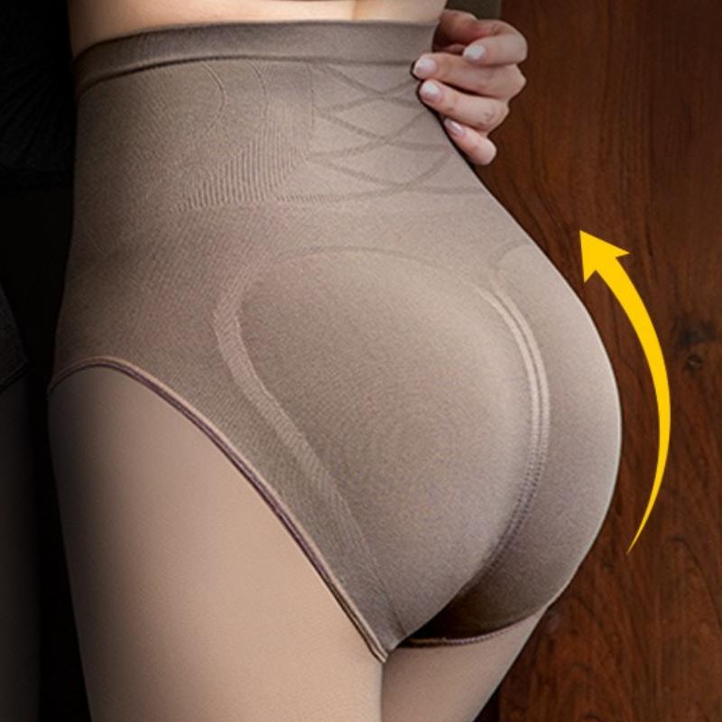 Women's Autumn Warm Thick Outer Wear Transparent Skin Bare Leg Pantyhose High Waist Large Size Tights Basic Style