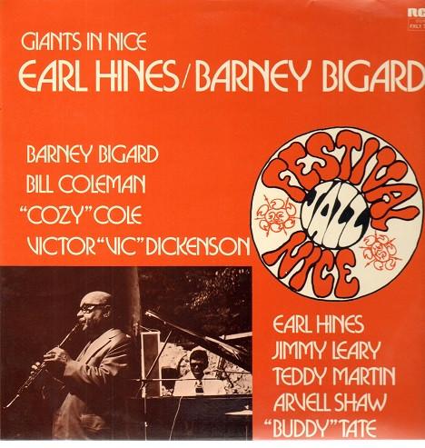 

LP Record EARL HINES BARNEY BIGARD Giants In Nice FXL17156 RCA 1975 France Jazz Used