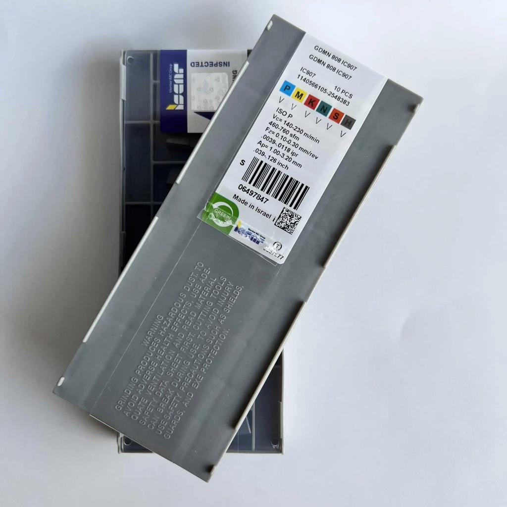 ISCAR / GDMN808 IC907  /Industrial Indexable Carbide Inserts 10 Pcs