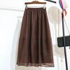 New Fairy Half-Skirt Summer High Waist Misty Cloud Chiffon Patchwork Cute Age-Reducing Half-Skirt