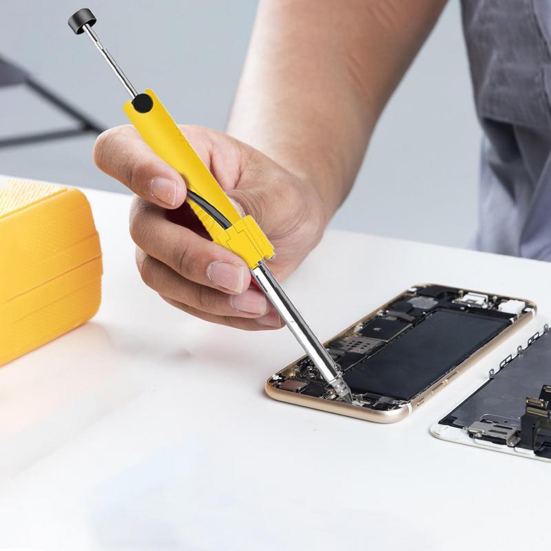 Elektrische Entlötpumpe Lötwerkzeug Doppelfunktion Tragbare Elektrische Lötpumpe mit Düsen zum Entlöten von Durchgangslöchern