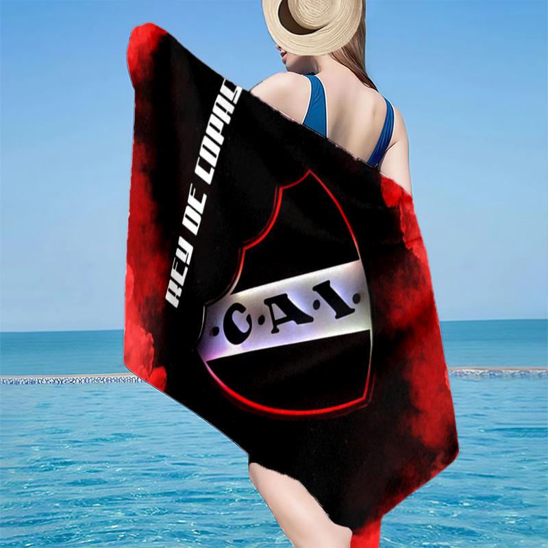 Club Atletico Independiente Microfiber Beach Towel, Lightweight And Quick-Dry, for Summer Travel, Beach Essential, Swimming Pool