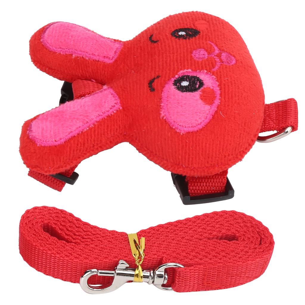 Kleintier Kaninchen Ausgefallenes Leinen- und Geschirrset Strapazierfähiges Nylon für Ziehen beim Spazierengehen