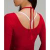 Lululemon Lunar New Year Halter Neck Long Sleeve Shirt Dark Red