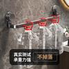 No punching suction cup towel bar easy to install toilet wall hanging rack bathroom towel hanging bar toilet storage