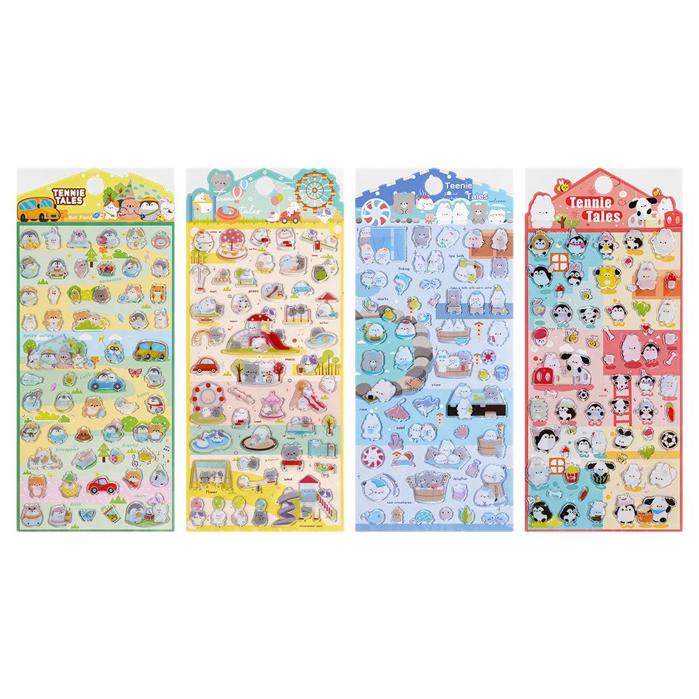 Cute 3D Candy Stickers Mini Scrapbook Journal Decoration Diy Mobile Phone Decor Sticker Student Hand Account Stationery