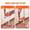 Bar Clamps for Woodworking, 2-Pack 36" Clamp/Spreader, Quick-Change F Clamp with 600 lbs Load Limit, 2.5" Throat Depth, Cast Iron and Carbon Steel,
