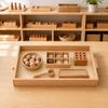 Beech Wood Montessorian Tray Portable for Preschoolers