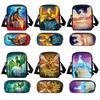 Ali di Fuoco Set 2 Pezzi Borse per Telefono Borsa a Tracolla con Borsa a Spalla Astuccio Astuccio Studente Astuccio Scolastico & Miglior Regalo