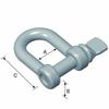 DAIDOHANT Unicro Shackle, 12mm (A)25 X (B)23.5 X (C)47mm, Iron (1 Piece) 10101842