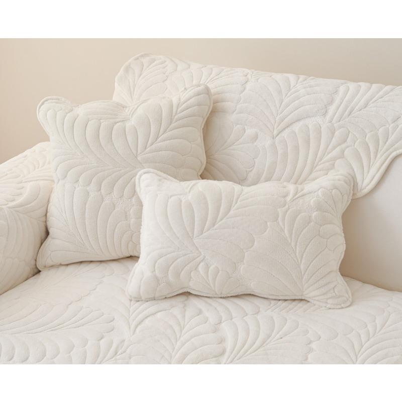 Autumn and Winter New Sofa Cushion Crystal Velvet Embroidered Sofa Cushion Winter Thickened Warm Modern Simple Non-slip Cushion