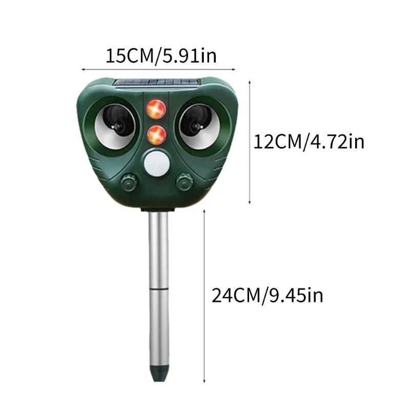 Outdoor Solar Powered Cats Deterrents Waterproof Design for Effective Animal Control Garden Protector