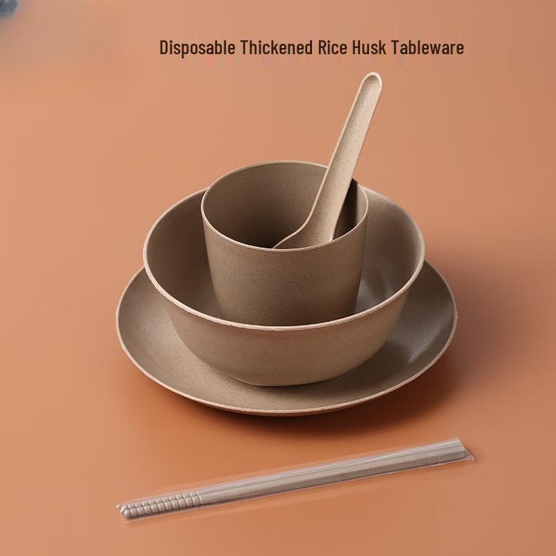Yuzhuxun Rice Husk Disposable Spoons