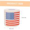 4 Rolls American Flag Toilet Paper, 3-Ply Patriotic Tissue for Bathroom Decor, 150 Sheets Per Roll, Ideal for Celebrations and Everyday Use
