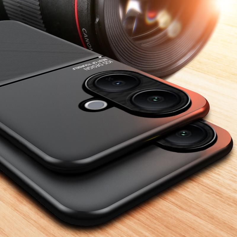 For VIVO V60 Lite Textured Magnetic Four-corner Full Coverage Shockproof and Drop-resistant Phone Case