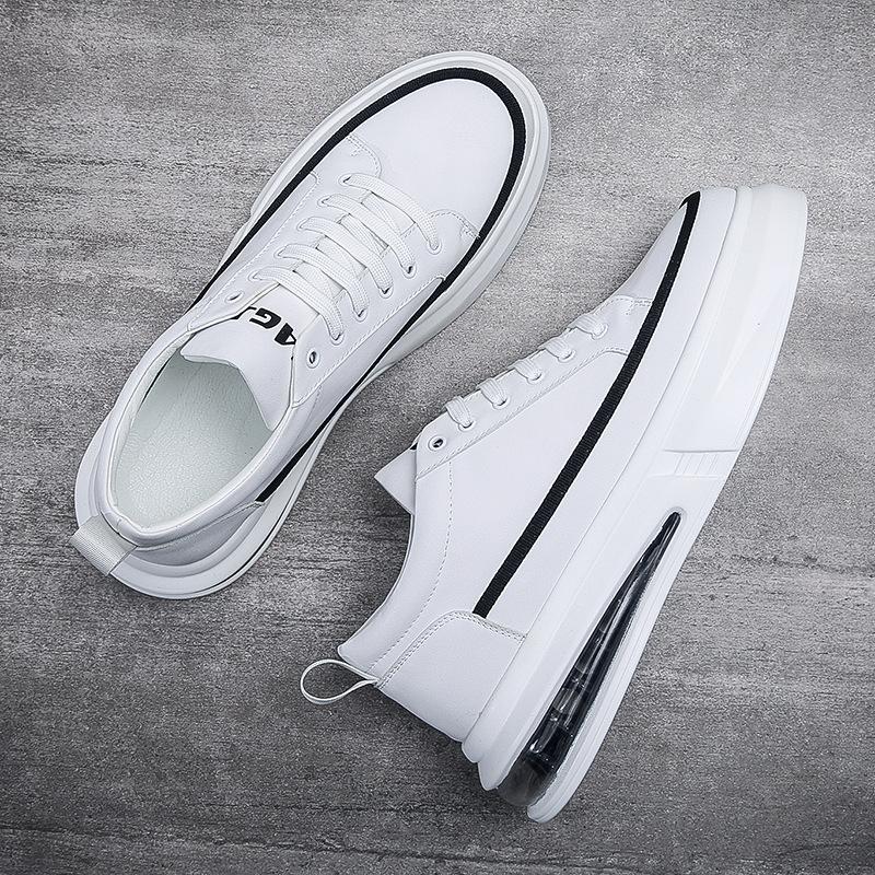 Men's shoes, board shoes, little white shoes, men's trendy air cushion soft-soled shoes, versatile color matching, four-season Wenzhou live broadcast