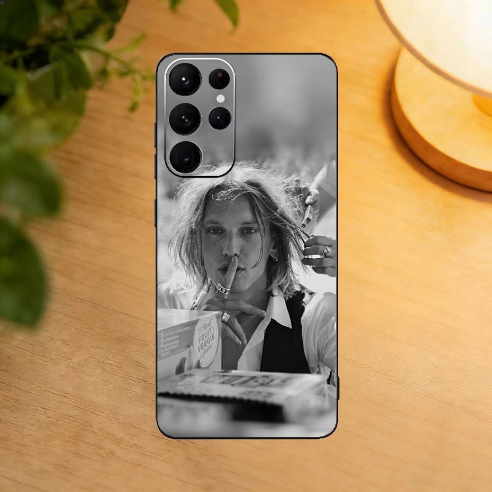 Look Jamie C-Campbell Bower phone Case For Samsung S25,24,21,22,23,30,Ultra,20,Plus,Fe,Lite,Note Soft Black Cover