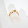[Pre-owned] 18K Yellow Gold Kihei Ring, 3.27g, 12-sided Triple Ring, Size 18, Men's, Size 18.5, J91-8