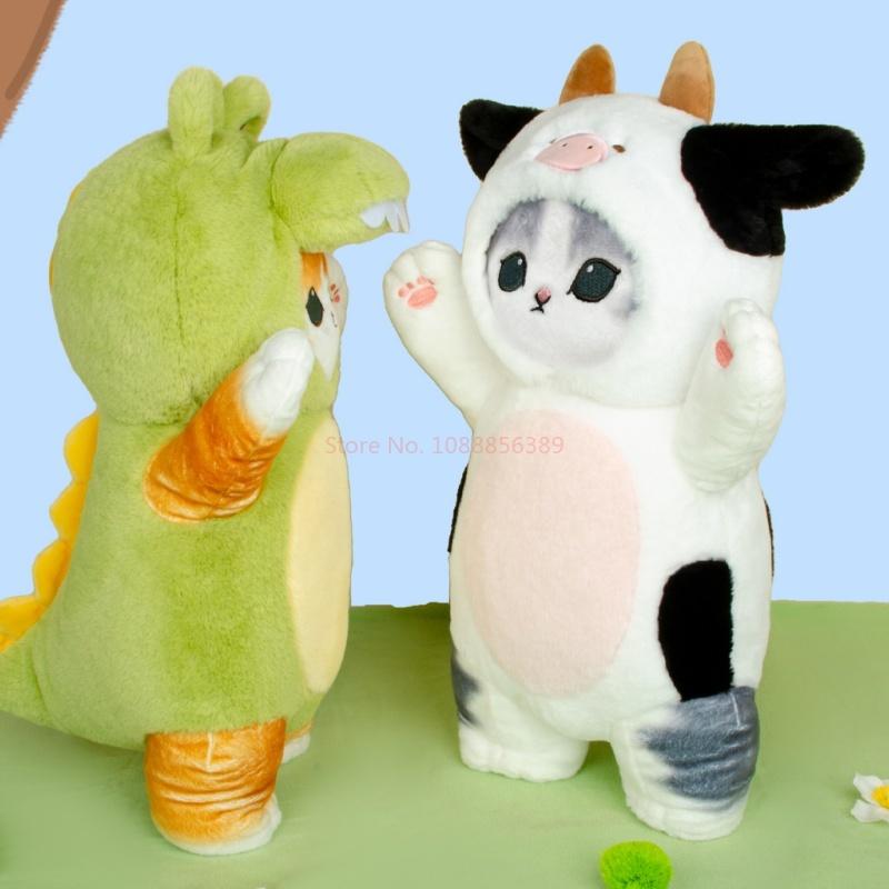 30cm Cute Shark Cat Plush Doll Mofusands Cartoon Kawaii Cat Soft Stuffed Doll Toy Cushion Pillow Decoration Girl Kids Gift