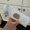 1/3 pcs Cute Stars Pencil Case Mesh Multilayer Pen Bag Multifunctional Large Capacity Stationery Bag School