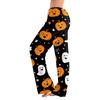 Women's Drawstring Halloween Print Trousers Casual Pants