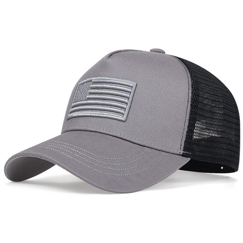 USA Flag Mesh Baseball Cap Summer Breathable Hat Men Women Tactical Hats Unisex Hip Hop Caps Outdoor Sport Trucker Hats
