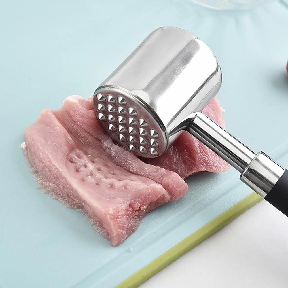 Double-side Meat Hammer Non-slip Kitchen Beef Hitting Tool Loose Meat Tenderizer  Steak Tenderizing