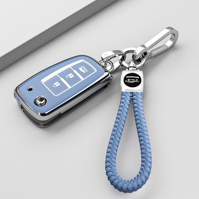 Sylphy and Bluebird Car Key Cover: 2021-2022 Models, Unisex Three-Button Folding Type