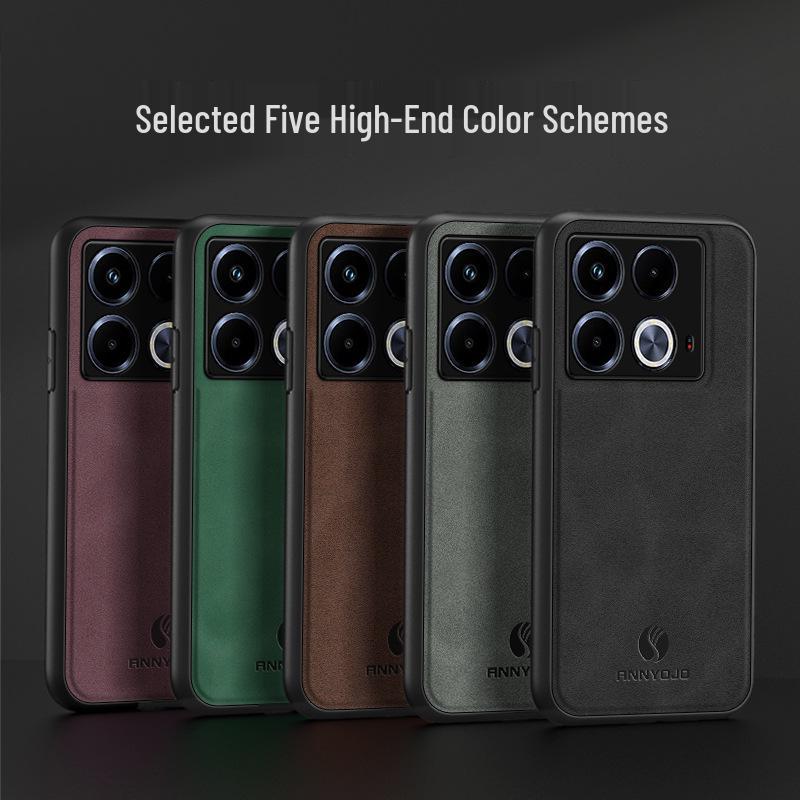 Infinix Spark HOT60 Magnetic Slim Leather Texture Case (S26U)