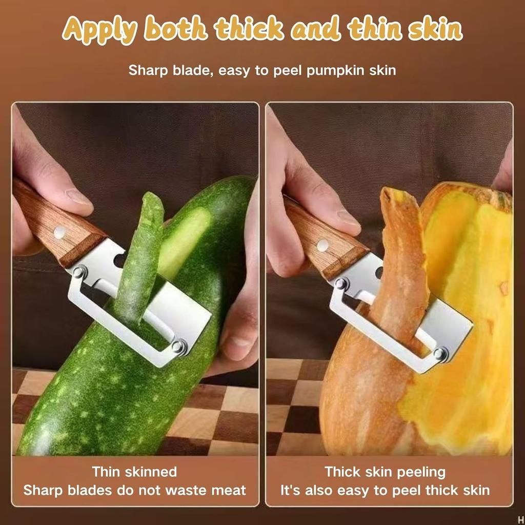 1/2/4PCS Stainless Steel Peeler with Wooden Handle for Fruit Vegetable Peeling  Smooth Operation Ergonomic Kitchen Tool