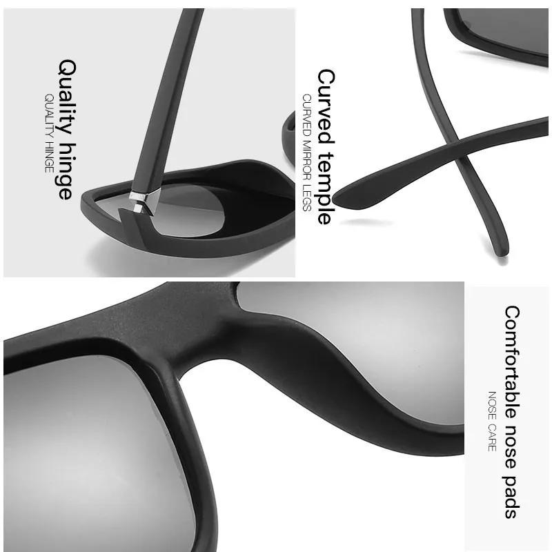 New Men'S Sunglasses Anti-Uv Color-Changing Driving Sunglasses Luxury Brand Polarization Sun Glasses For Men